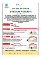 Highlight for album: Zivilschutzprobealarm am 2.Oktober 2010